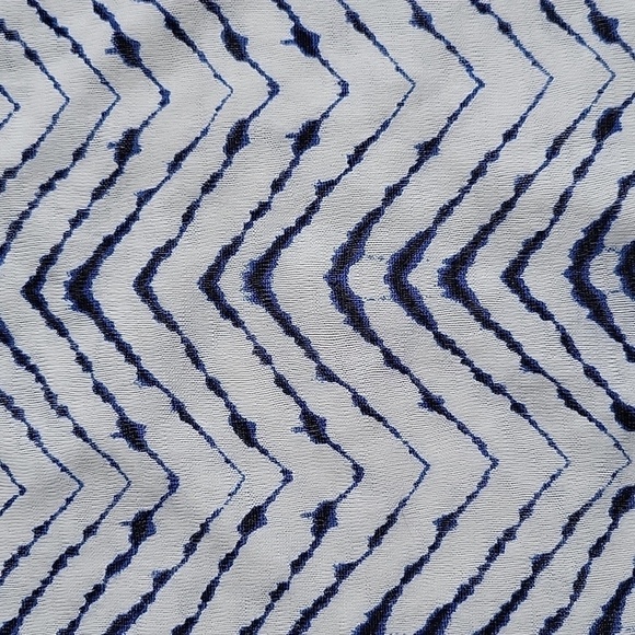 ATHLETA Blue & White Chevron Tie Dye Racerback Athletic Sporty Tank Top XXS - Picture 5 of 15